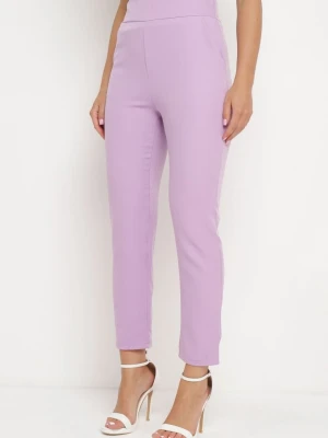 Jasnofioletowe Spodnie Regular Boura New Collection Fioletowy