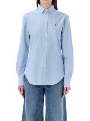 Jasnoniebieska Koszula z Bawełny Oxford Ralph Lauren