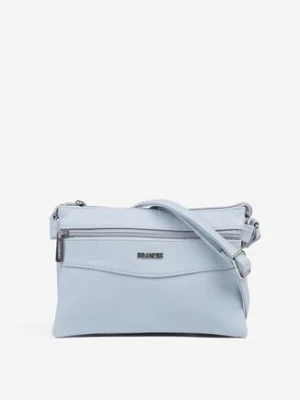 Jasnoniebieska Prostokątna Torebka Listonoszka z Suwakiem Izema francis