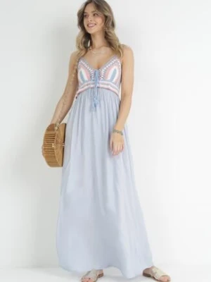 Jasnoniebieska Sukienka Wing In rosa