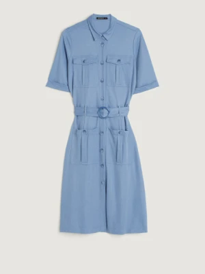 Jasnoniebieska szmizjerka z paskiem Greenpoint