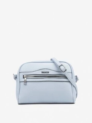 Jasnoniebieska Torebka Listonoszka z Metalicznym Napisem Nilofae francis