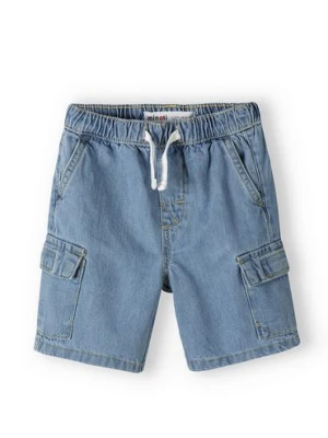 Jasnoniebieskie jeansowe szorty dla niemowlaka Minoti