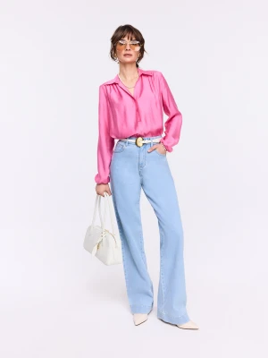 Jasnoniebieskie jeansy z prostymi nogawkami TARANKO