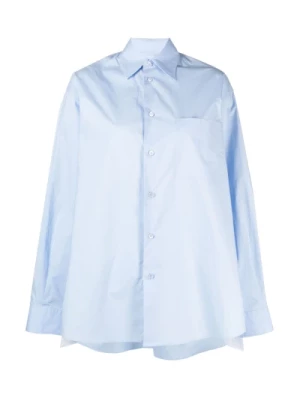 Jasnoniebieskie Koszule z Obcasem 3,5 cm MM6 Maison Margiela