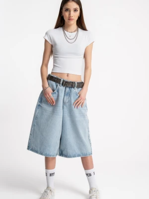 Jasnoniebieskie krótkie spodenki jeansowe model JORTS Reporter Young