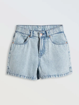 Jasnoniebieskie krótkie spodenki jeansowe Reporter
