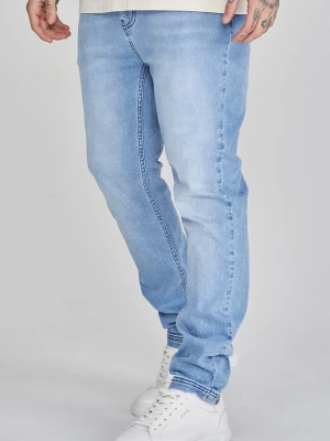 Jasnoniebieskie spodnie męskie drop crotch jeans SikSilk