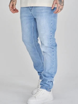 Jasnoniebieskie spodnie męskie drop crotch jeans SikSilk