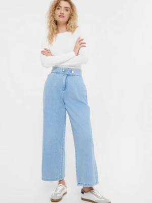 Jasnoniebieskie szerokie jeansy Greenpoint