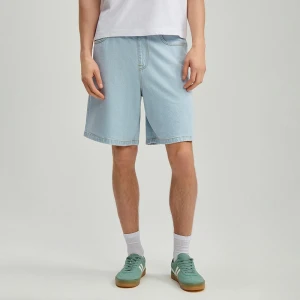 Jasnoniebieskie szorty jeansowe na gumce House