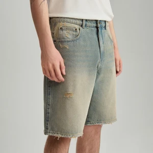 Jasnoniebieskie szorty jeansowe wide leg House