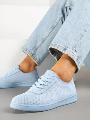 Jasnoniebieskie Tenisówki Ozdobione Perforacją Ellivea gogo gogo