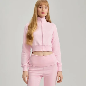Zdjęcie produktu Jasnoróżowa rozpinana bluza ze stójką House