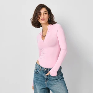 Jasnorózowe body ULTRAFLEX z długim rękawem House