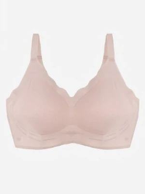 Jasnoróżowy Bezszwowy Biustonosz z Usztywnieniem Bez Fiszbin Zeritha