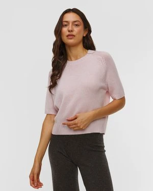 Jasnoróżowy Sweter Z Kaszmiru Damski Allude