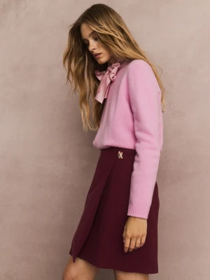 Jasnoróżowy wełniany sweter TARANKO