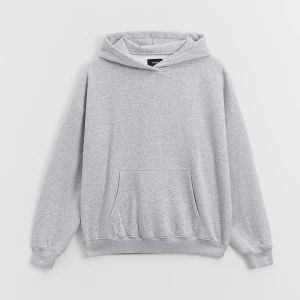 Jasnoszara bluza basic z kapturem House