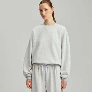 Jasnoszara bluza bombka crewneck House