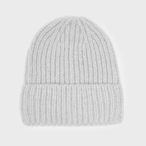 Jasnoszara czapka beanie z domieszką wełny House