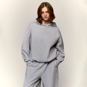 Jasnoszara gładka bluza bombka House