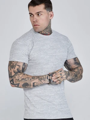 SikSilk Męska Koszulka Jasnoszara