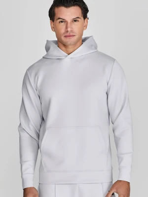 SikSilk Męska Lekko Szara Elegancka Bluza z Kapturem