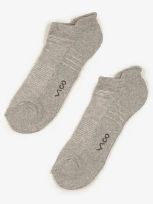 Jasnoszare Bawełniane Skarpety Stopki z Napisem Maralira vico