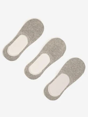 Jasnoszare Bawełniane Skarpety Typu Stopki Folienne vico