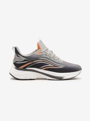 Jasnoszare Buty Sportowe Sneakersy na Piankowej Podeszwie Linasela