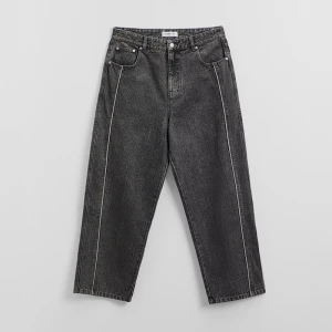Jasnoszare jeansy baggy fit z lampasami House jasnoszary