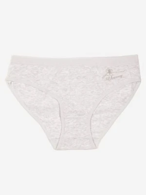 Jasnoszare Majtki z Bawełny Typu Figi Afitia love magnolia
