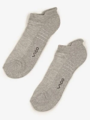 Jasnoszare Skarpety z Bawełny Typu Stopki z Napisem Marianis vico