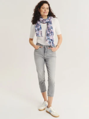 Jasnoszare spodnie jeansowe 7/8 Greenpoint