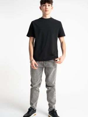 Jasnoszare spodnie jeansowe SLIM z przetarciami Reporter