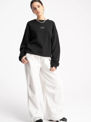 Jasnoszare spodnie typu PARACHUTE z zaszewkami na kolanach Reporter