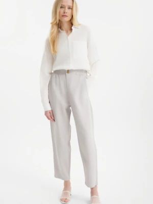 Jasnoszare spodnie z dodatkiem lnu Greenpoint