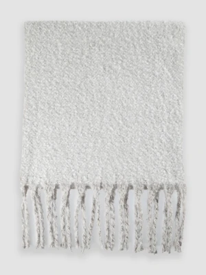 Jasnoszary miękki szalik Top Secret