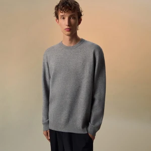 Jasnoszary sweter z okrągłym dekoltem House