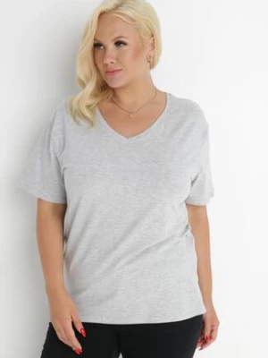 Jasnoszary T-shirt Genilin glo-story