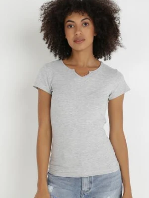 Jasnoszary T-shirt Thonilacia glo-story