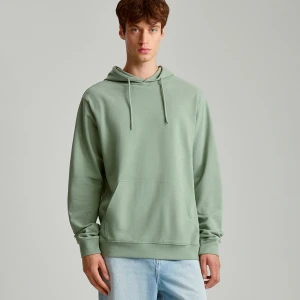 Jasnozielona bluza basic z kapturem House