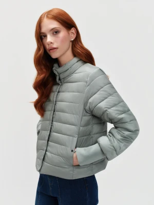 Jasnozielona kurtka z pikowaniem Top Secret