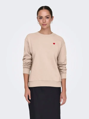 JDY Bluza w kolorze beżowym rozmiar: M