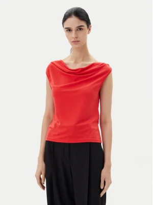 JDY Bluzka Ester 15351679 Czerwony Regular Fit
