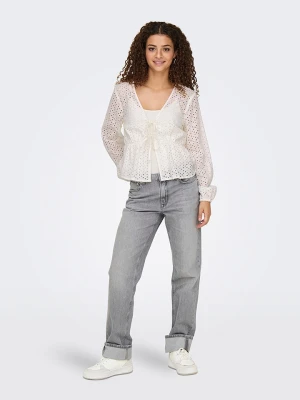 JDY Bluzka w kolorze białym rozmiar: L