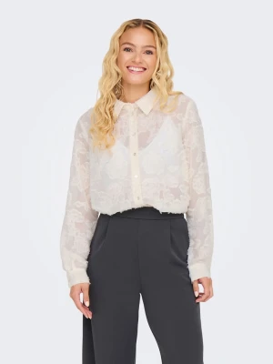 JDY Bluzka w kolorze kremowym rozmiar: L