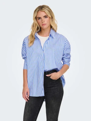 JDY Koszula "Vesper" w kolorze niebiesko-białym rozmiar: S