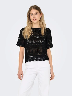 JDY Koszulka dzianinowa w kolorze czarnym rozmiar: S